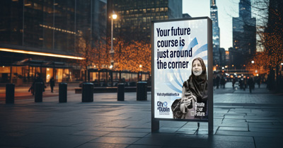 Outdoor poster advertising site